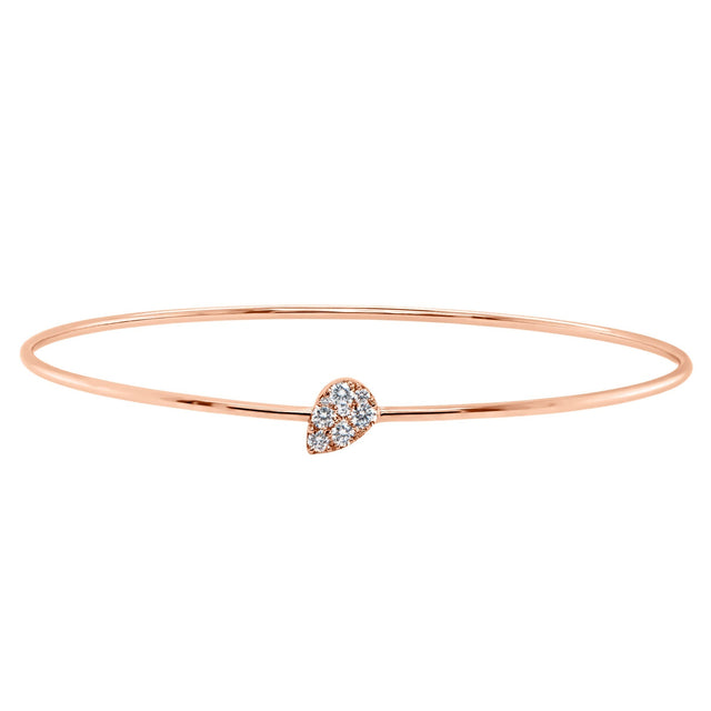 Round Brilliant Diamond Bangle Bracelet (0.25 ctw) R0