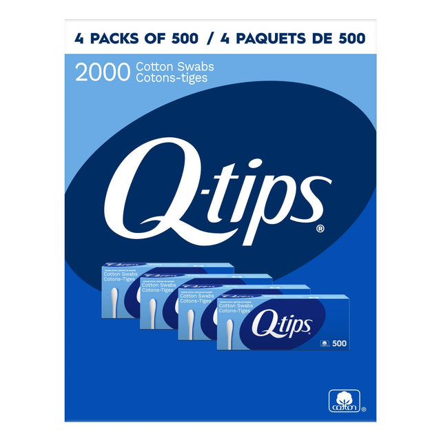 Q-tips Cotton Swabs, 4-pack of 500 I6