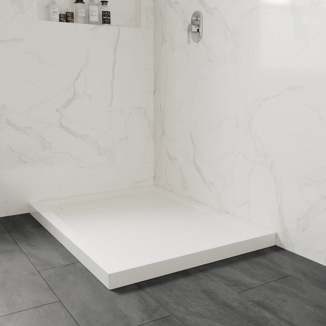 OVE Decors Adena Acrylic Shower Base in White W3