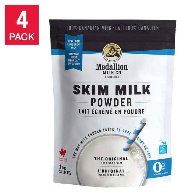 Medallion Milk Skim Milk Powder, 4 x 1 kg A0