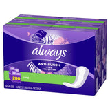 Always Anti-Bunch Xtra Protection Daily Liners Long, 200-count