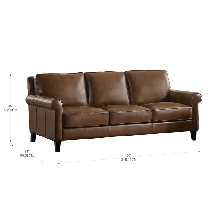 Prospera Home Larsen Top-grain Leather Sofa and Loveseat