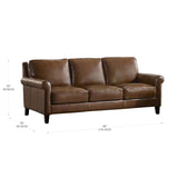 Prospera Home Larsen Top-grain Leather Sofa and Loveseat