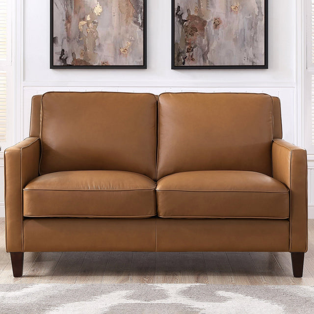 Prospera Home West Park Top-grain Leather Loveseat F2