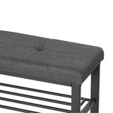 Neatfreak Fabric Upholstered Shoe Storage Bench