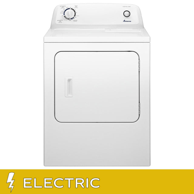 Amana 6.5 cu ft. White Electric Dryer with Automatic Dryness Control S2