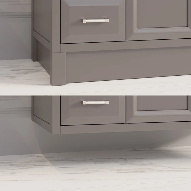Studio Bathe Calais III Vanity in Mink Grey Finish with Engineered Stone Countertop
