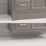 Studio Bathe Calais III Vanity in Mink Grey Finish with Engineered Stone Countertop