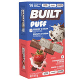 Built Puff Protein Bars, Cookies 'N Cream and Strawberries 'N Cream, 14 × 40 g