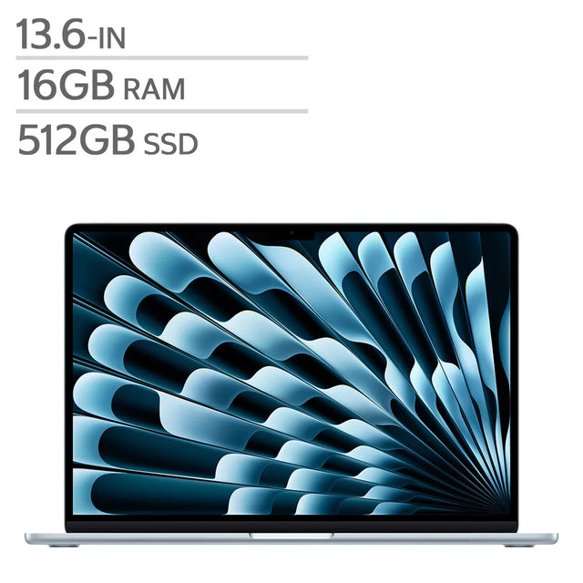 Apple MacBook Air 13.6 in., Apple M5 Chip - 16 GB RAM, 512 GB SSD, Sky Blue P2