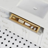 Studio Bathe Thomson II Vanity in White Finish with Engineered Stone Countertop