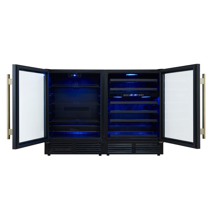 Forno Gemello 48 in. Side-by-Side Wine and Beverage Cooler