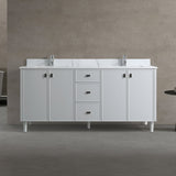 SERA Cape Cod Vanity in Hampton Grey Finish with Engineered Calcutta Marble Countertop