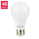 Luminus Basix A19 9 W 750 Lumens LED Light Bulb, Pack of 48