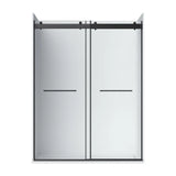 Appollo Geneva 60 in. Alcove Shower Kit in Matte Black