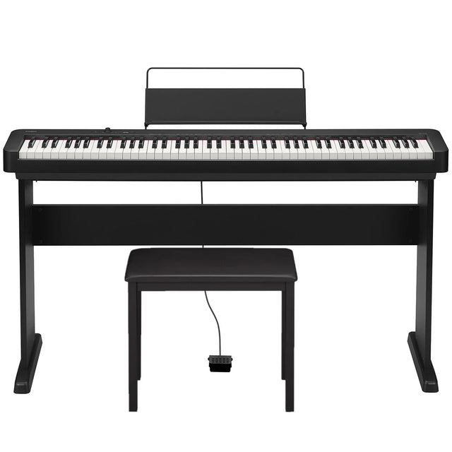 Casio Ultra Compact CSF-10 88 Note Digital Piano Bundle with Bench S1