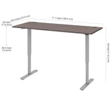 Bestar Upstand 72.4 cm x 182.9 cm (28.5 in. x 72 in.) Height Adjustable Desk