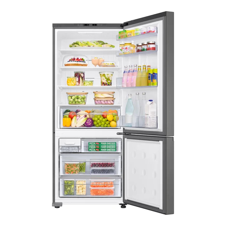 Samsung 28 in. 15 cu ft. Stainless Steel Counter Depth Bottom-Mount Refrigerator with Reversible Door