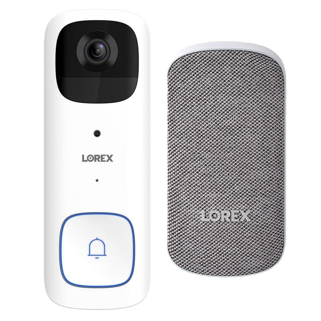 Lorex 2K Battery Video Doorbell with Wi-Fi Chimebox S4