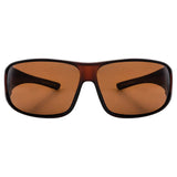 ESP Eyewear Over-the-Glasses Polarized Sunglasses, Large Brown