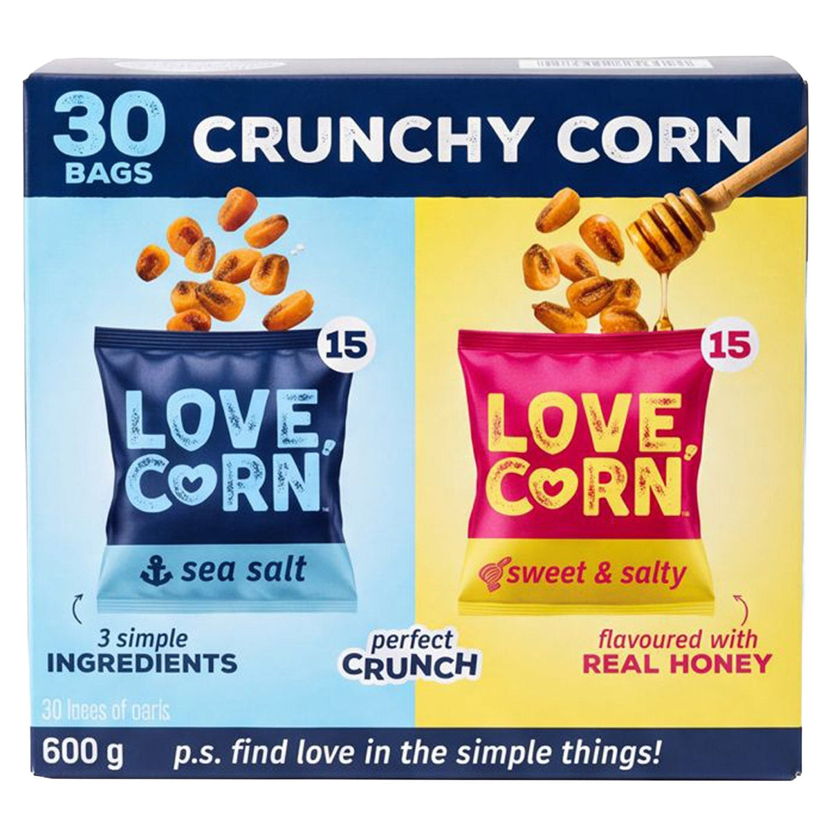 Love Corn Variety Pack, 30 x 20 g