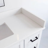VanGo Willow Vanity in White with Quartz Countertop