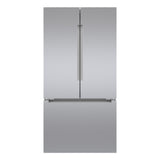 Bosch 800 Series 36in 20.8 cu ft. Stainless Steel Counter-Depth French 3-Door Refrigerator with dual compressors and evaporators and Interior Water Dispenser