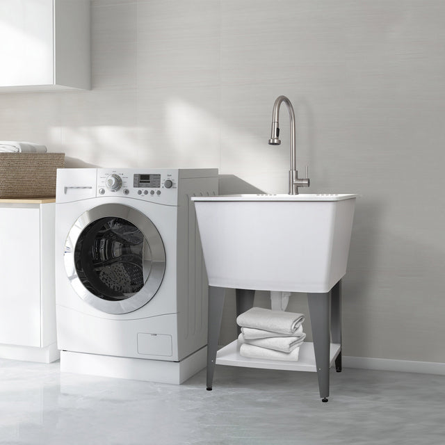Transform 24 in. Freestanding Utility Sink with Faucet V7