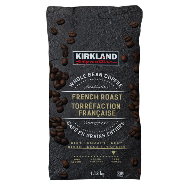 Kirkland Signature French Roast Whole Bean Coffee, 1.13 kg K0