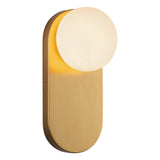 Light & Modern Quinn Wall Sconce with Opal Glass