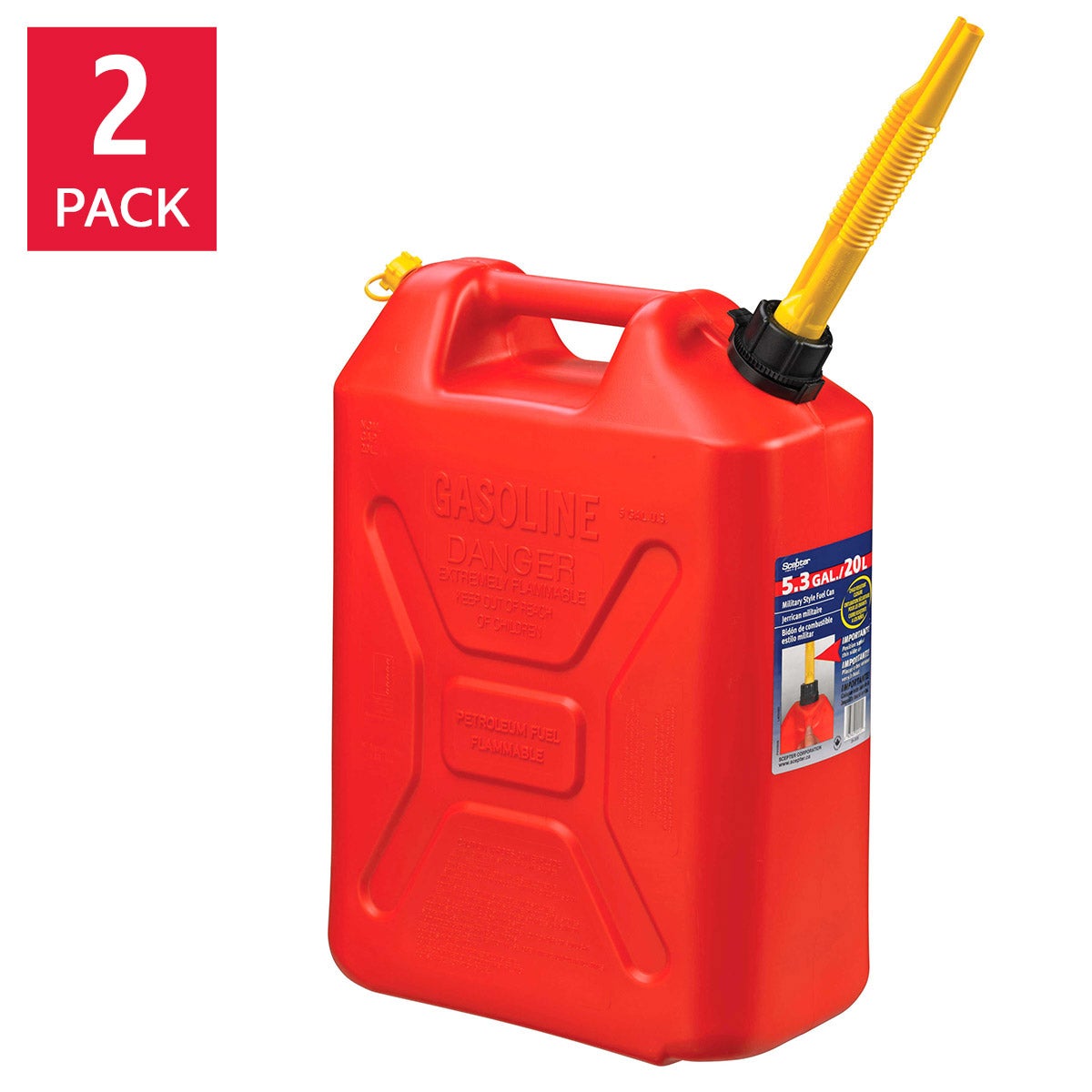 Scepter 20 L Gas Can, 2-pack