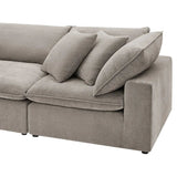 Aiden & Ivy Sereen 4-piece Modular Sofa with Ottoman