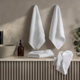 Welhome Waffle Texture Hand Towels, 4-pack