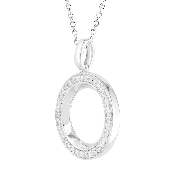 Round Brilliant Diamond Circle Pendant (0.25 ctw)