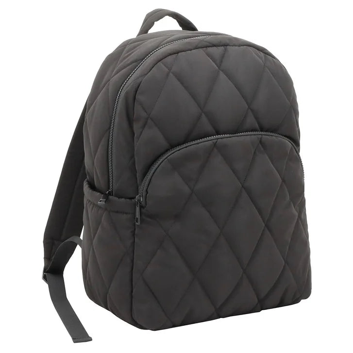 mytagalongs - Lightweight Quilted Puffer Backpack with Trolley Pass