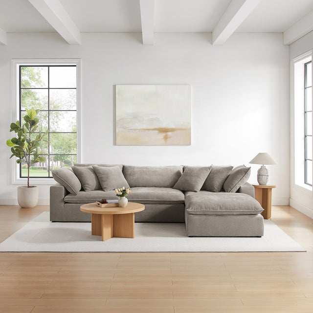 Aiden & Ivy Sereen 4-piece Modular Sofa with Ottoman O8