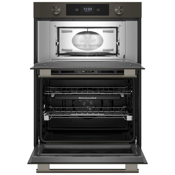 KitchenAid 30 in. Electric Microwave and 5.0 cu ft. Wall Oven with Even-Heat True Convection