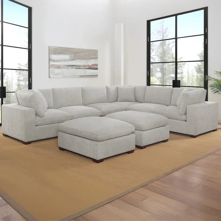 Thomasville Lowell 8-piece Fabric Modular Sectional
