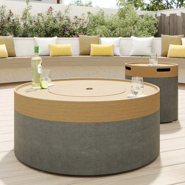 Madera 2-piece Fire Table P5