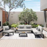 Colonial 5-piece Patio Sectional Conversation Set