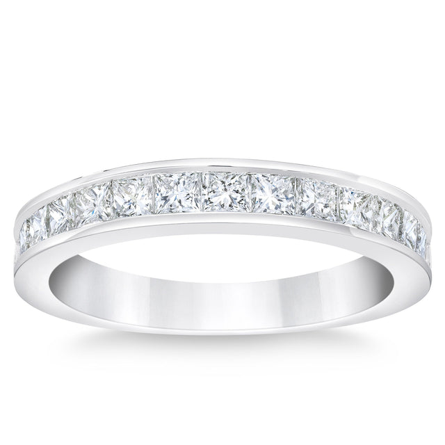 Princess Cut Diamond Wedding Band (1.00 ctw) H5