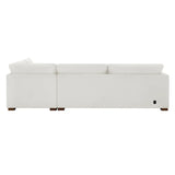 Thomasville Miles 2-piece Fabric Right-hand Facing Sectional with Power Footrests
