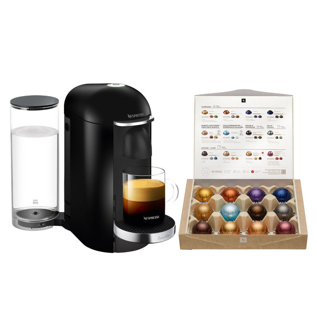 Nespresso VertuoPlus Deluxe Coffee and Espresso Machine by Breville with $25 Nespresso Coffee Credit H6