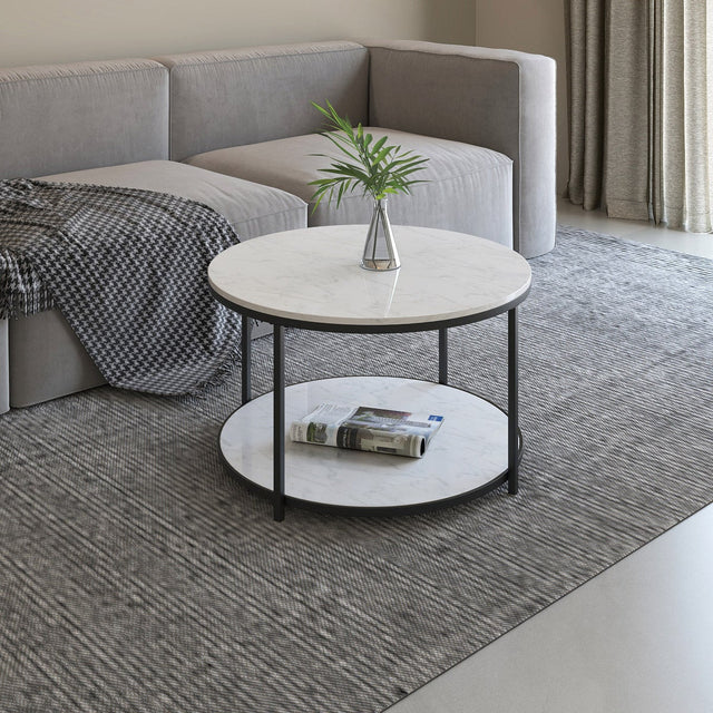 Appollo Florence 78.7 cm (31 in.) Round Table with Marble Top D5