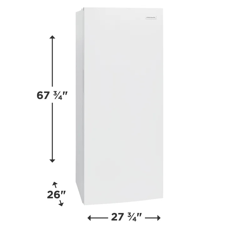 Frigidaire 28 in. 13 cu ft. White Convertible Upright Freezer or Refrigerator with Reversible Door
