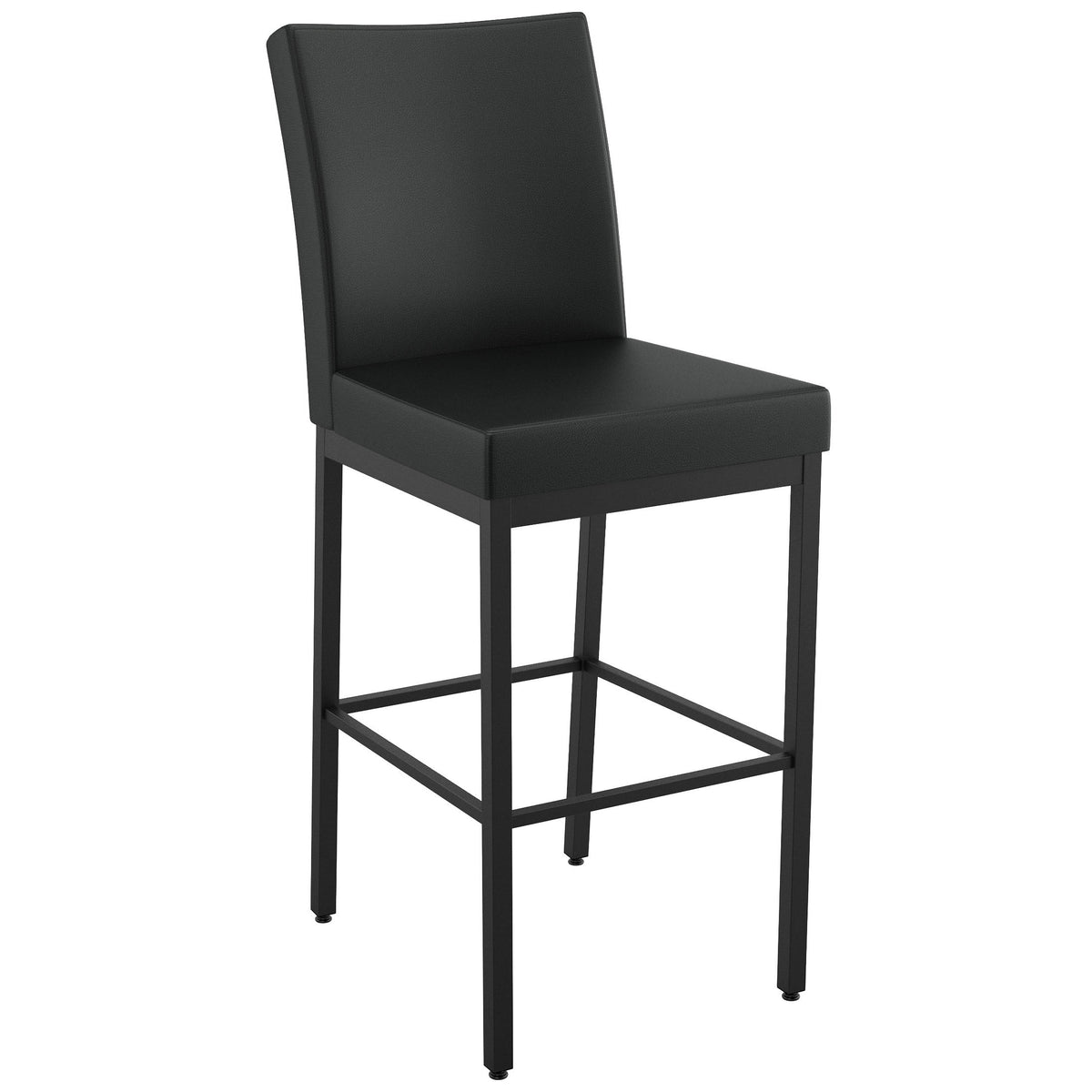 Amisco Drift Black Metal Frame Counter Stool