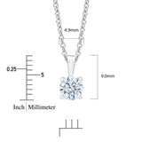 Round Brilliant Diamond Solitaire Pendant (0.50 ct)