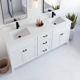 VanGo Willow Vanity in White with Quartz Countertop