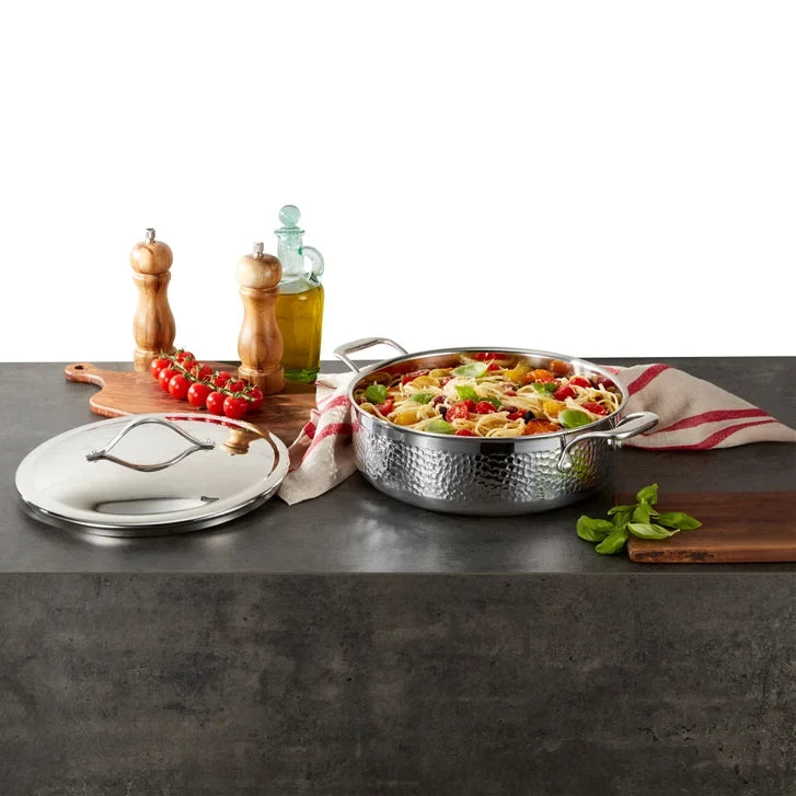 Lagostina Legacy Hammered 5-ply Everyday Pan, 28 cm (11 in.) / 5.5 L (5.8 qt.)
