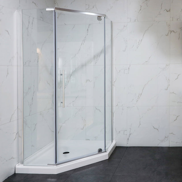 Jade Riley Neo-Angle Corner Shower Enclosure with Base G7